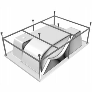 Каркас для ванны Vayer Ontario 190x125 Гл000006912 Серый